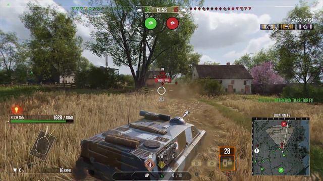 Foch 155 155mm Gun is Me ll Wot Console - World of Tanks Console Modern Armour смотреть онлайн