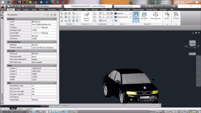 AutoCAD 3D | Drawing car 3D | Audi A4 (2021) смотреть онлайн