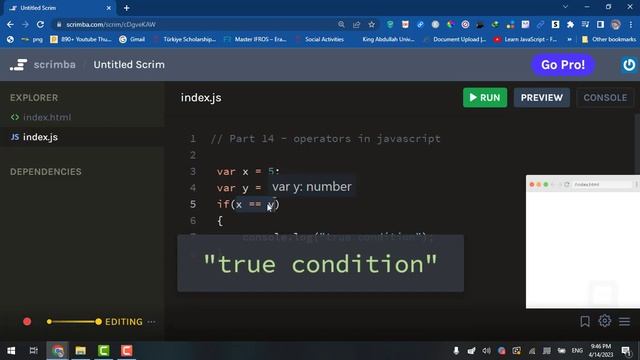 Part 14 - how to use operators in JavaScript  - አማርኛ ቱቶሪያል