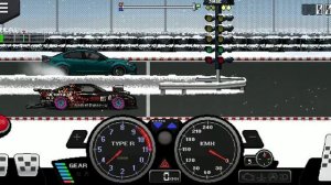 Pixel Car Racer настройка на Nissan GT-R Nismo