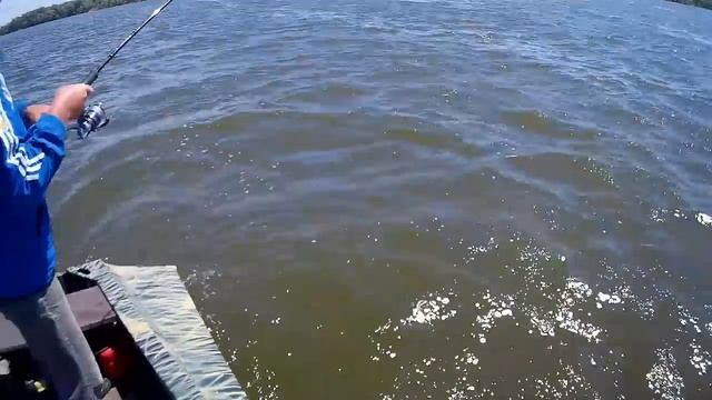 Ловля судака и окуней на Днепре с лодки. смотреть онлайн