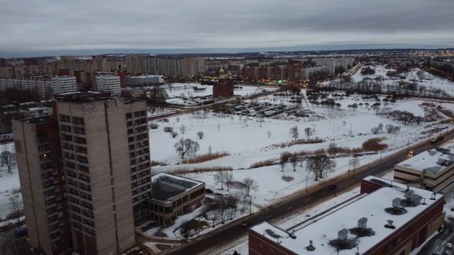 Типичный спальный район СПб с высоты птичьего полёта Красносельский между Тамбасова и Здоровцева смотреть онлайн