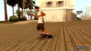 Трюки на скейте в GTA SAN ANDRES (SKATEBOARD MOD)