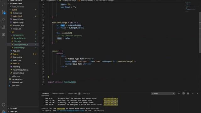 3.3 - Forms & controlled components in React JS