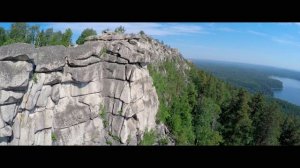 Аракульский Шихан и озеро Аракуль с квадрокоптера лето 2015