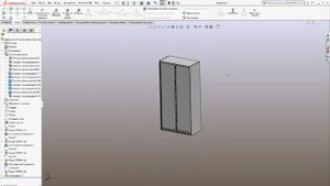 solid works  Моделируем шкаф купе