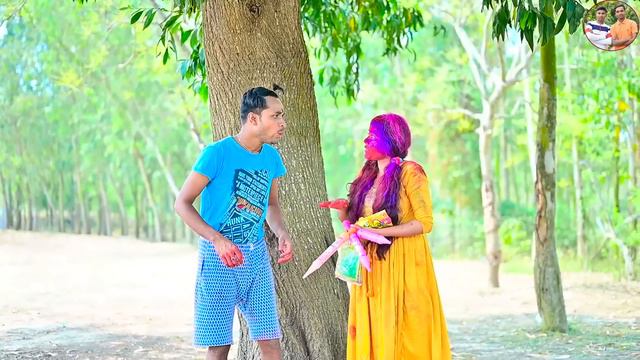 হোলি খেলা 2024 🧟🧟|| লালু ভোলুর রং খেলা 🔫🔫|| Holi new video 😰🥵|| #banglahasirtv #holispecial смотреть онлайн