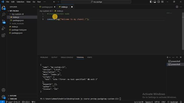 Learn Node Js - #042 - in 2023 |  Building Cli tools create first Cli app