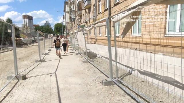 Реконструкция общественных пространств у ст. м. "Ленинский Проспект" 13.07.22. смотреть онлайн