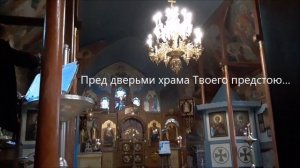Пред дверьми храма Твоего предстою...