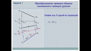 [Начертательная геометрия] Замена плоскостей проекций