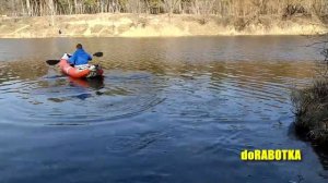 ✅ Первый спуск на воду каяка INTEX K2. Ходовые испытания, первое впечатление. doRABOTKA