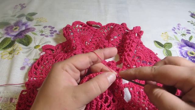 Салфетка крючком 