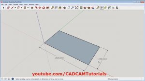 SketchUp Draw Rectangle with Dimensions
