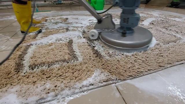 Невероятно залипательная стирка ковра с длинным ворсом / Amazing long pile rug washing