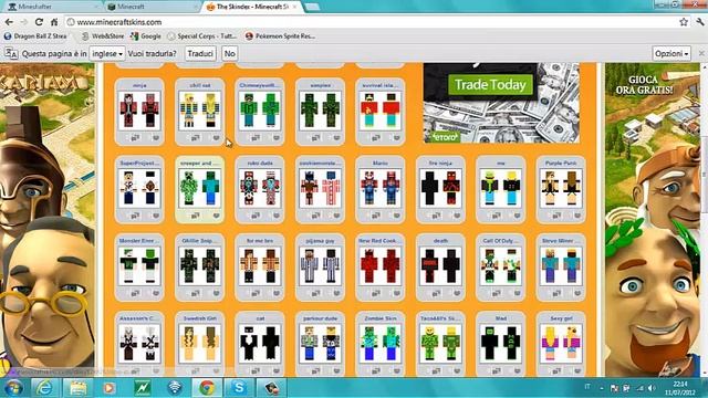 tutorial su come mettere la skin in Minecraft