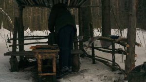 Строительство лесного балагана | Часть 3