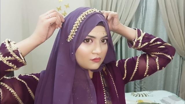 EID SPECIAL HIJAB Tutorial with jewelry New look 2023 Amber Naz Official ❤️