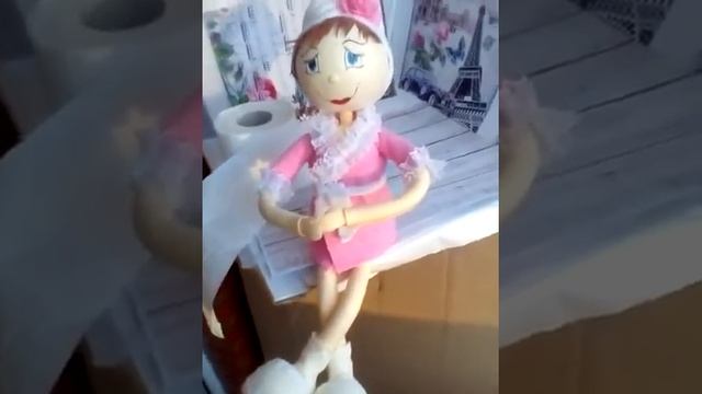 Кукла- держатель бумаги смотреть онлайн