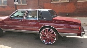 1987 Chevrolet Caprice classic brougham ls on 26" forgiatos. Chicago style!