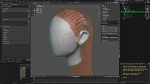 Simulate hair with Geometry Nodes Hair System in blender