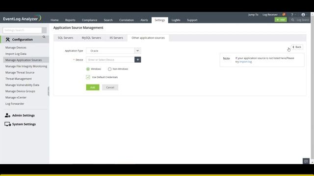 How to add an application log source in EventLog Analyzer? смотреть онлайн