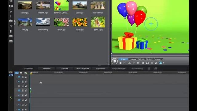 PowerDirector Объекты КВК 4 Применение фильтра цвета смотреть онлайн