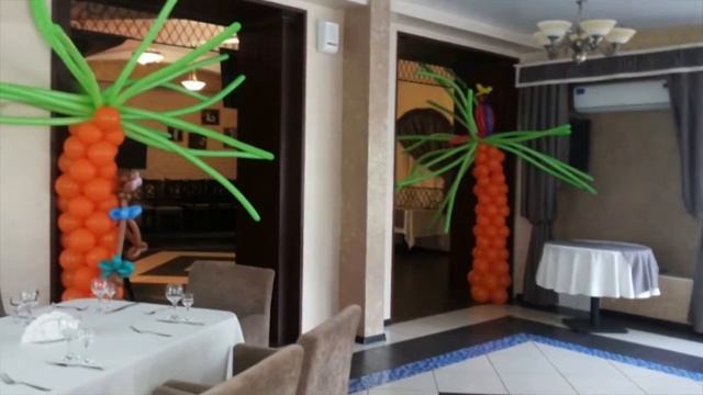 Оформление воздушными шарами день рождения детский Decoration with balloons birthday baby смотреть онлайн