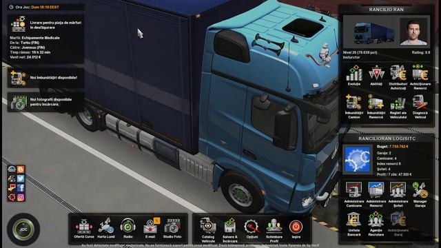 ETS2 1.40 - Euro Truck Simulator 2 - Mercedes New Actros - Turku (FIN) to Joensuu (FIN) смотреть онлайн