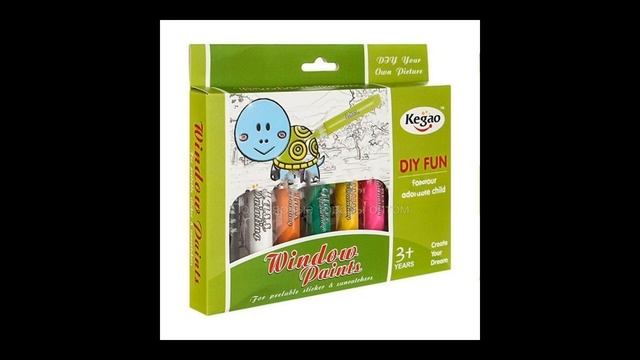 Витражные краски Kegao, цвет микс смотреть онлайн