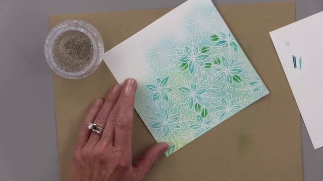 Emboss Resist with Colored Pencil and Gamsol