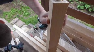 Новые полки в бане из хвои