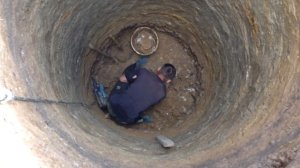 Копка колодца по КАМНЮ 'ИЗВЕСТНЯК' часть 1