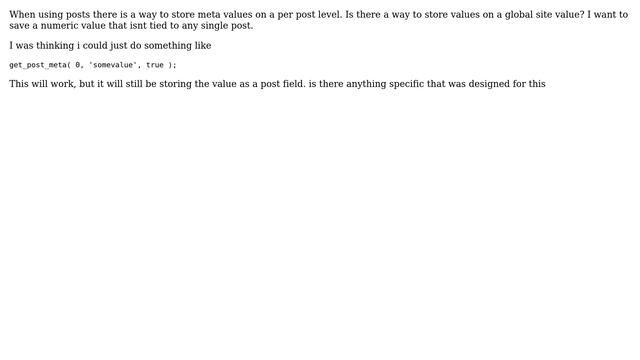 Wordpress: Way To Store Global Meta Values смотреть онлайн