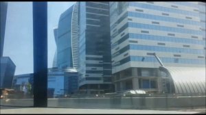 Москва Сити вид из машины (Moscow city view from the car)