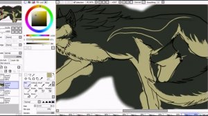 Быстрое рисование волка