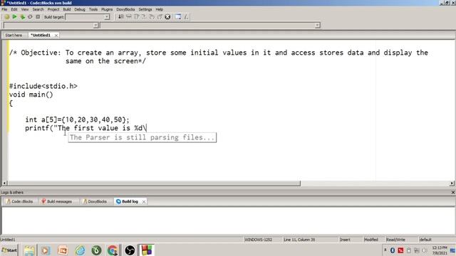 Module 3 Simple program to demonstrate array declaration and initialization 1