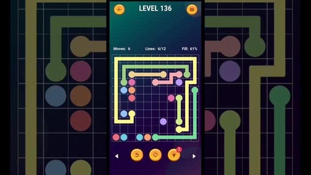 Connect the dots - Line puzzle game Expert level 136 #shorts