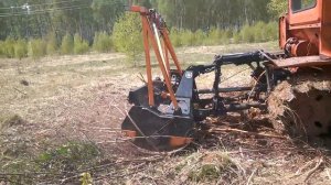 Мульчер TMC Cancela на тракторе ДТ-75 часть 1