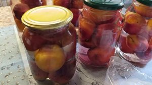 Персиковый компот на зиму. Компот из своих персиков . Заготовки на зиму 🍑🧃