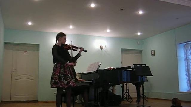 Михайлова Ева 5 кл. Концерт №9 Ш.Берио смотреть онлайн
