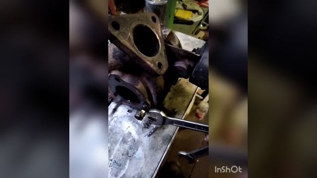 Как выкрутить прикипевшую шпильку из турбины.