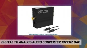 Digital to Analog Audio Converter 192KHz DAC - Review 2023