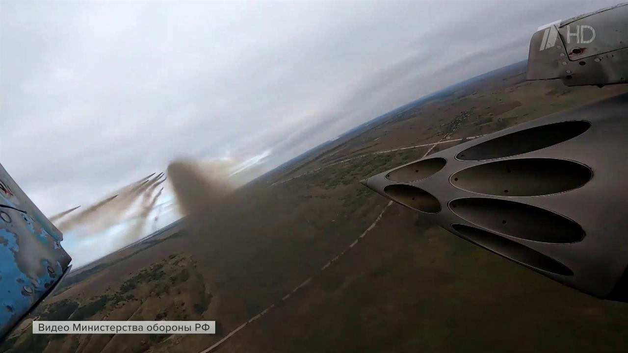 Минобороны РФ публикует кадры уничтожения украинских позиций около Спорного в ДНР