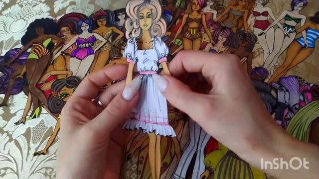 #бумажныекуклы Много бумажных кукол ? обзор новых бумажных кукол и модная одежда ? #бумажныекуклы