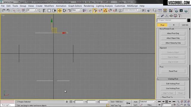 Экстерьер в 3ds max с нуля. Часть 1. "Чертежи"