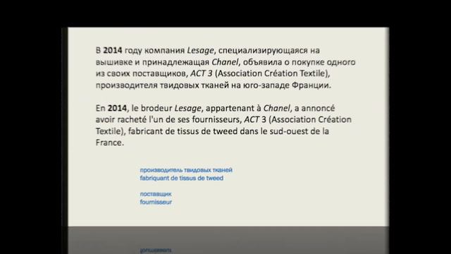 Chanel : structure de la maison de mode (en russe et en français) смотреть онлайн