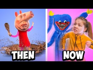 ЗЛОДЕИ РАНЬШЕ VS ЗЛОДЕИ СЕЙЧАС! Мамочка длинные ноги против Слендера и Пигги Роблокс!