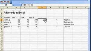 Basic Math in Excel (C-B-1)