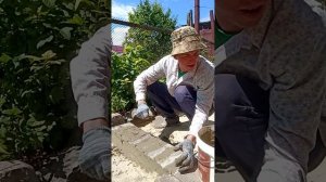 Укладка уличной плитки на раствор